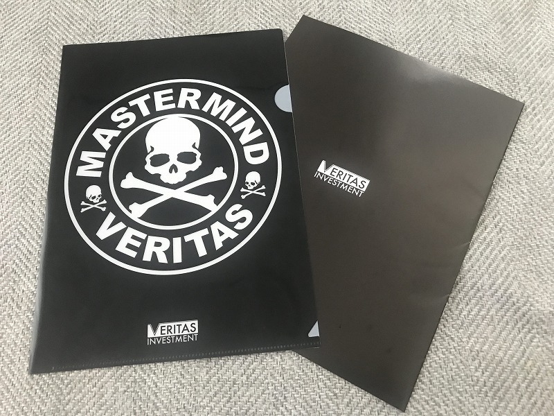 未使用品 mastermind JAPAN x VERITAS クリアファイル 黒 ブラック マスターマインド_画像1