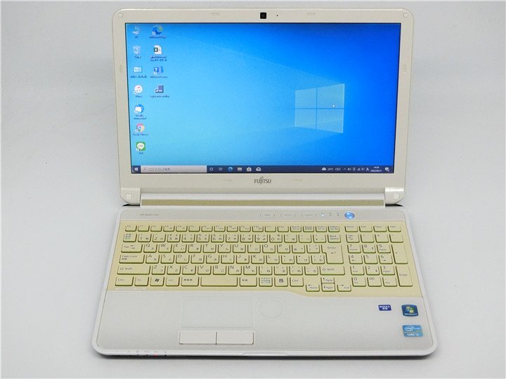 カメラ内蔵/15.6型/ノートPC/Windows11/新品SSD256/8GB/2世代i3/FMV AH54/E 新品無線マウス /Office搭載/HDMI/無線WIFI/テンキ-