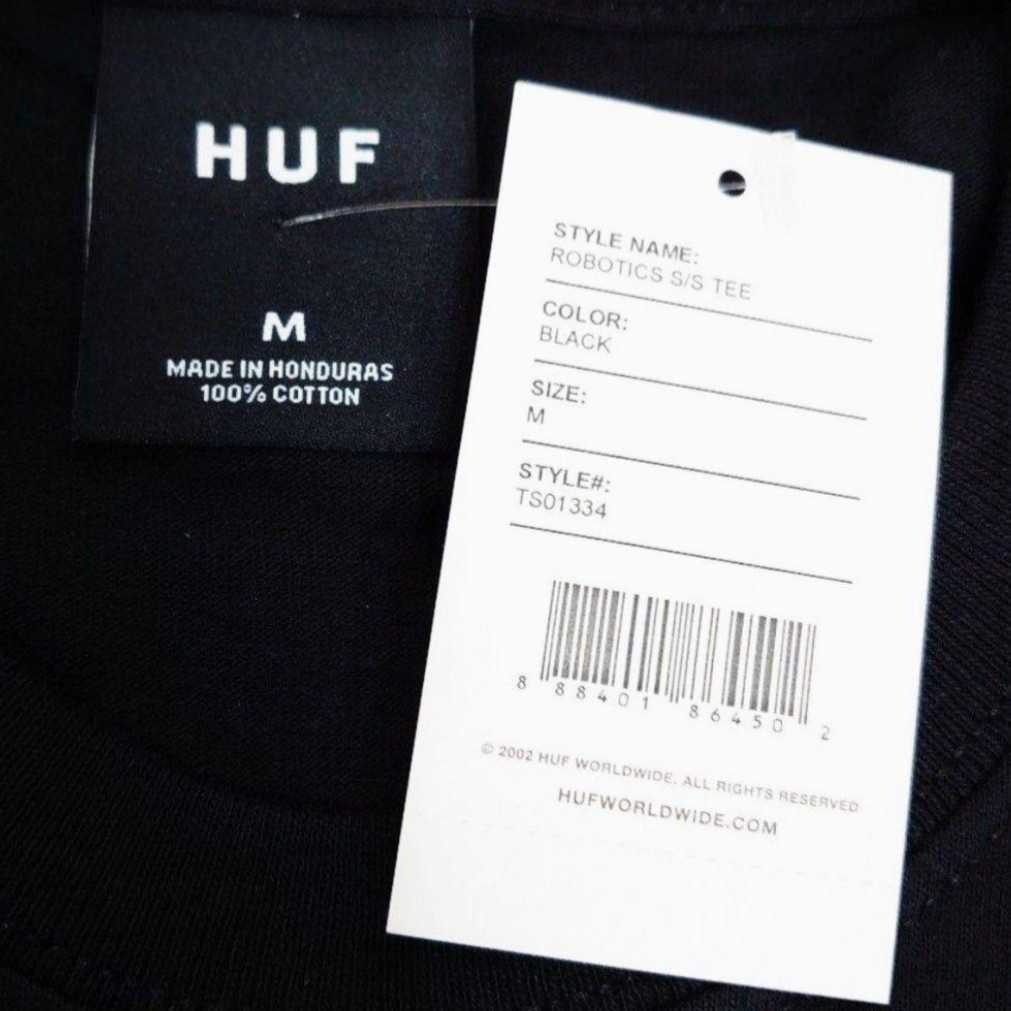 【M】HUF ハフ/半袖Tシャツ/ROBOTICS/ブラック_画像4