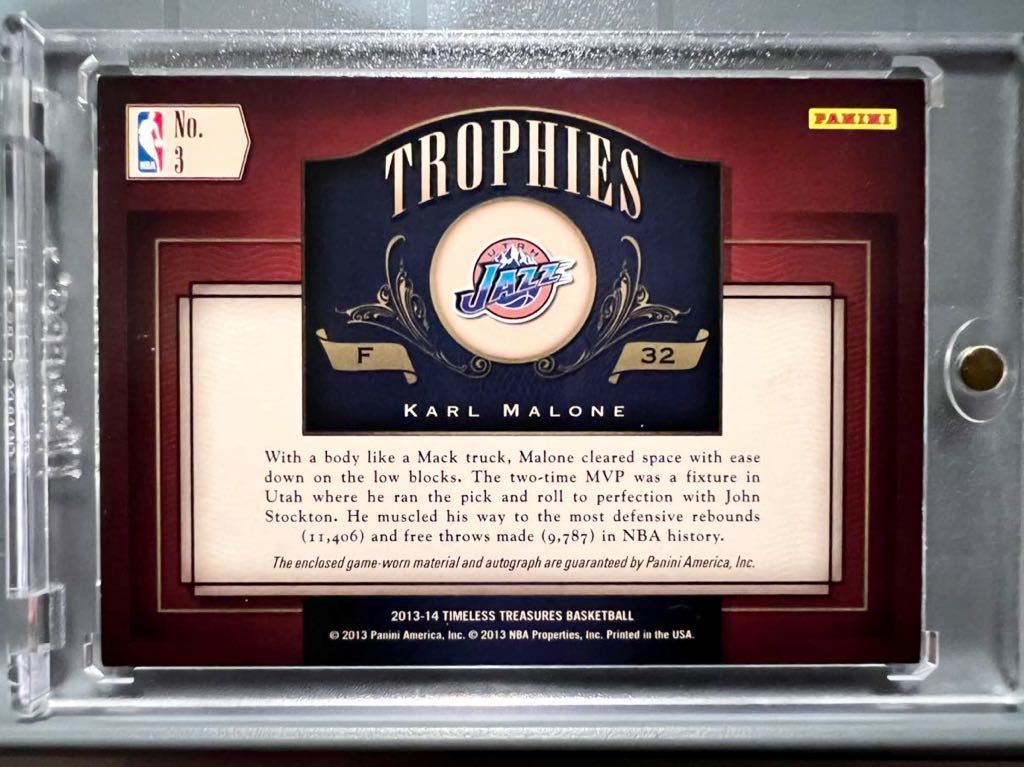 最高級直書/25 Auto Jersey 13 Panini Timeless Treasures Karl Malone