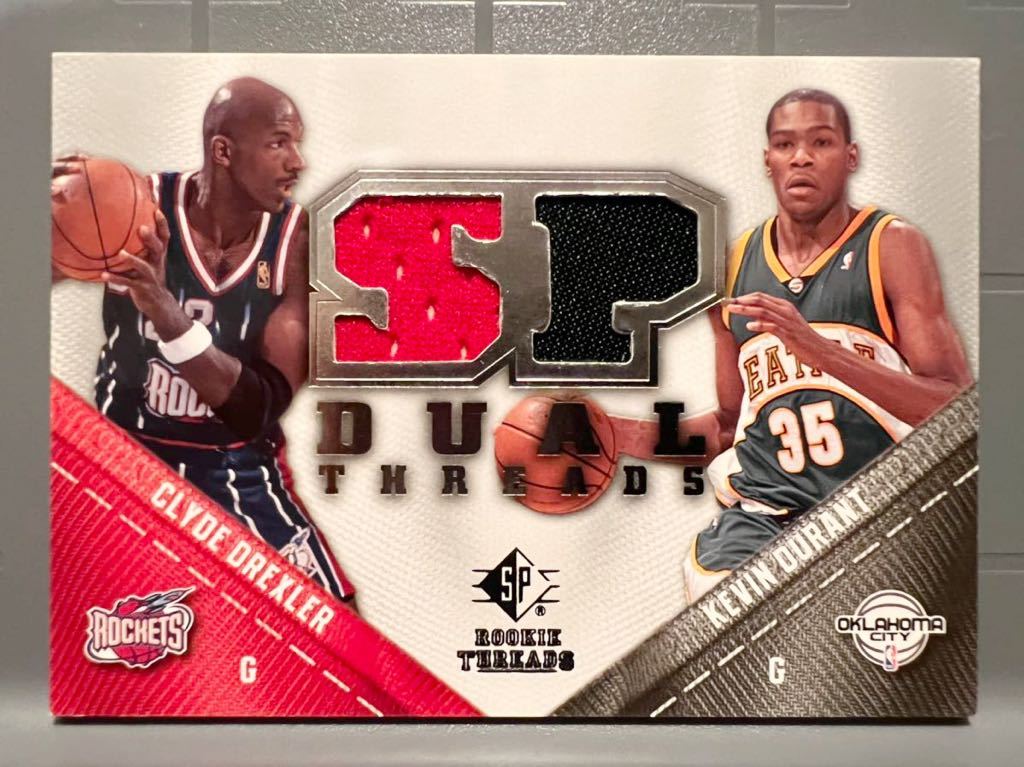 SSP Dual Jersey 08 Upper Deck Kevin Durant Clyde Drexler ケビン・デュラント NBA 実使用 ユニフォーム 得点王 HOF バスケ All-star