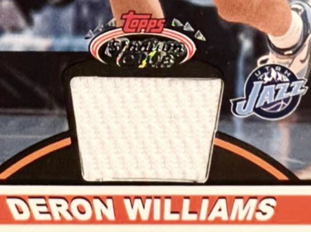 人気シリーズ Jersey 07 Topps Beam Team Deron Williams デロン・ウィリアムス NBA 実使用 ユニフォーム バスケ Panini 3回All-star Jazz_画像3