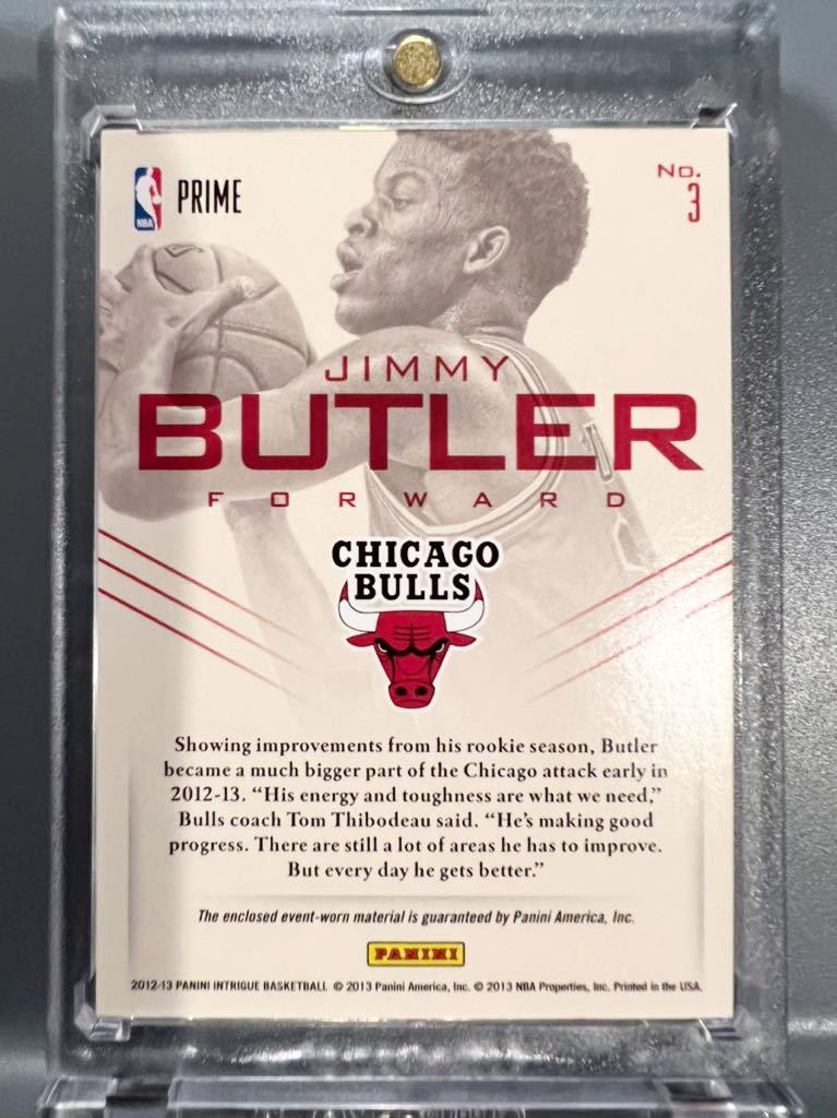 超絶レア/10枚限定 RC Patch 12 Panini Intrigue Jimmy Butler ジミー・バトラー NBA ルーキー パッチ Bulls Heat ヒート All-star バスケ_画像2