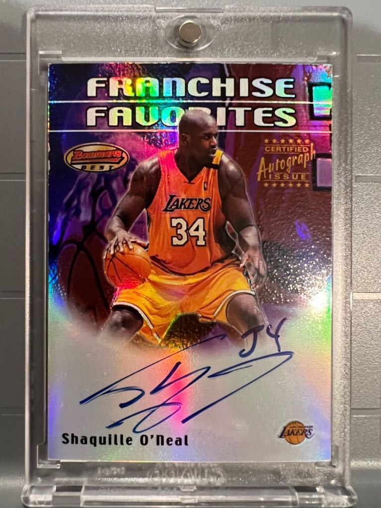 超絶レア直書 Refractor Auto Topps Shaquille O’Neal Shaq シャキール・オニール シャック NBA サイン Panini バスケ レイカーズ Lakers