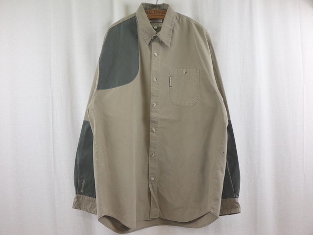 HUNTING L/S SHIRT (ハンティングシャツ) 長袖シャツ ベージュ-