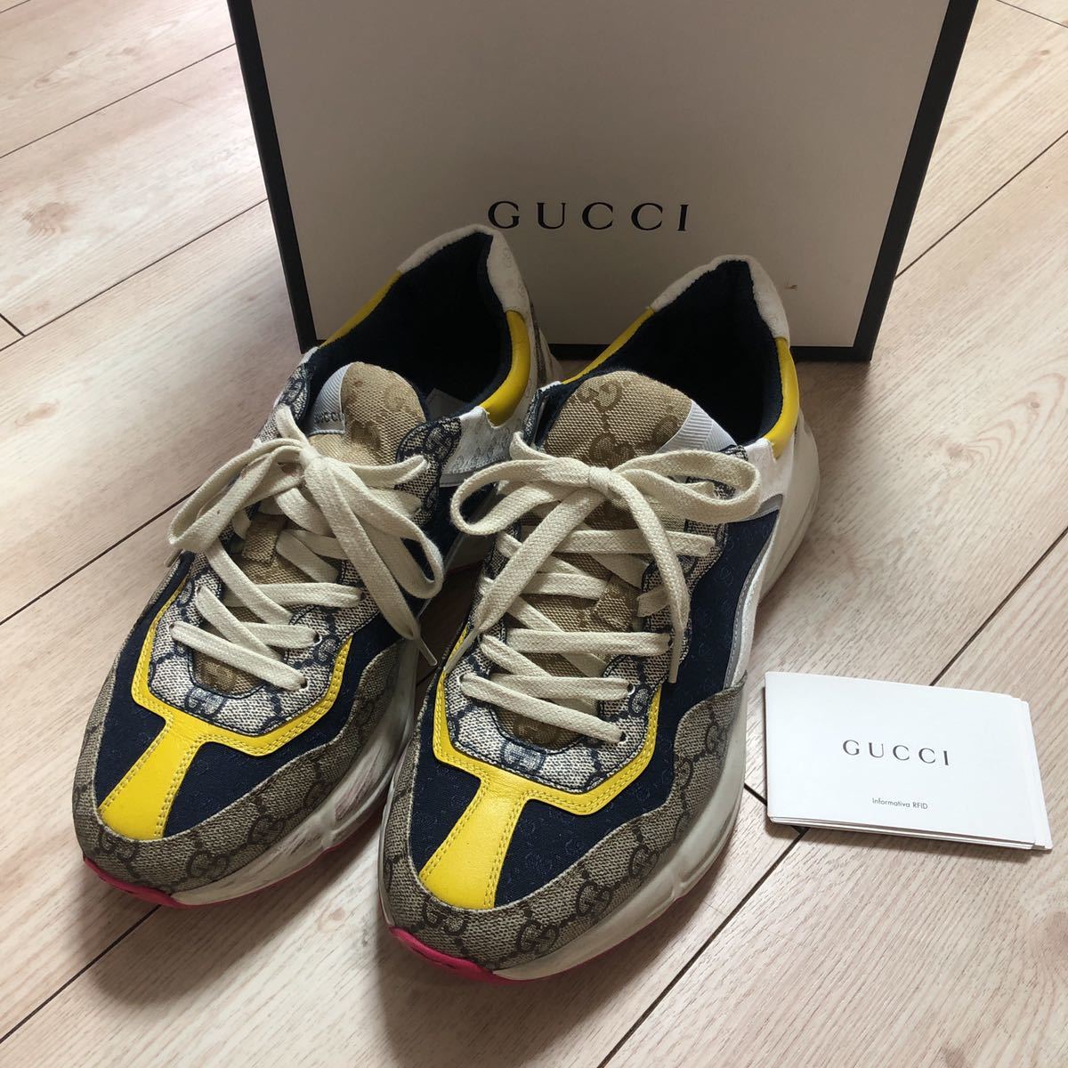 GUCCI グッチ スニーカー ライトン GG メンズスニーカー 7サイズ 26