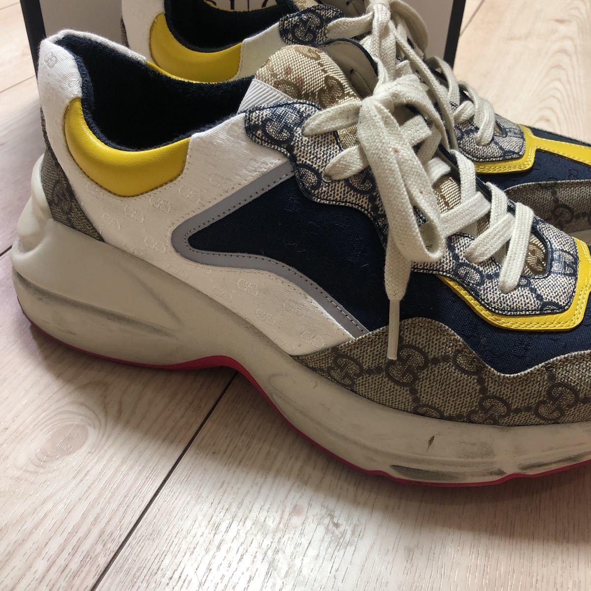 GUCCI グッチ スニーカー ライトン GG メンズスニーカー 7サイズ 26