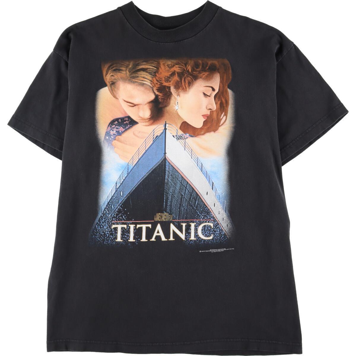 Titanic Promo Tee XL タイタニック 黒 Tシャツ ムービーT | www