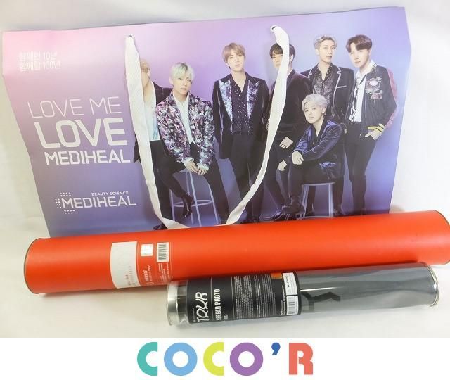 【同梱可】中古品 韓流 防弾少年団 BTS LOVE YOURSELF ポスターセット ペンライト 3 レモナ缶 等 グッズセット_画像3