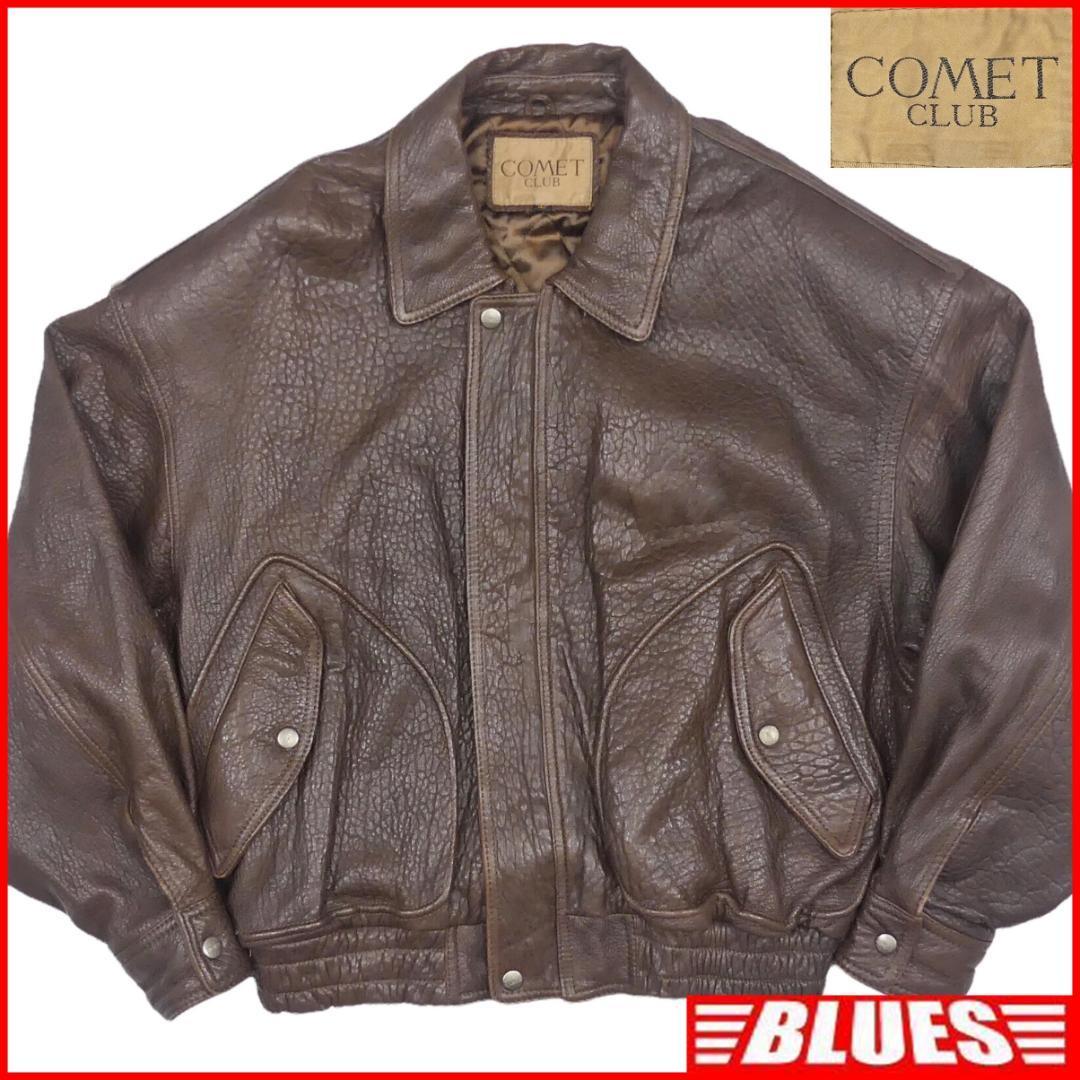 即決 COMET CLUB メンズXL レザーフライトジャケット コメット 即決 COMET CLUB メンズXL レザーフライトジャケット コメット