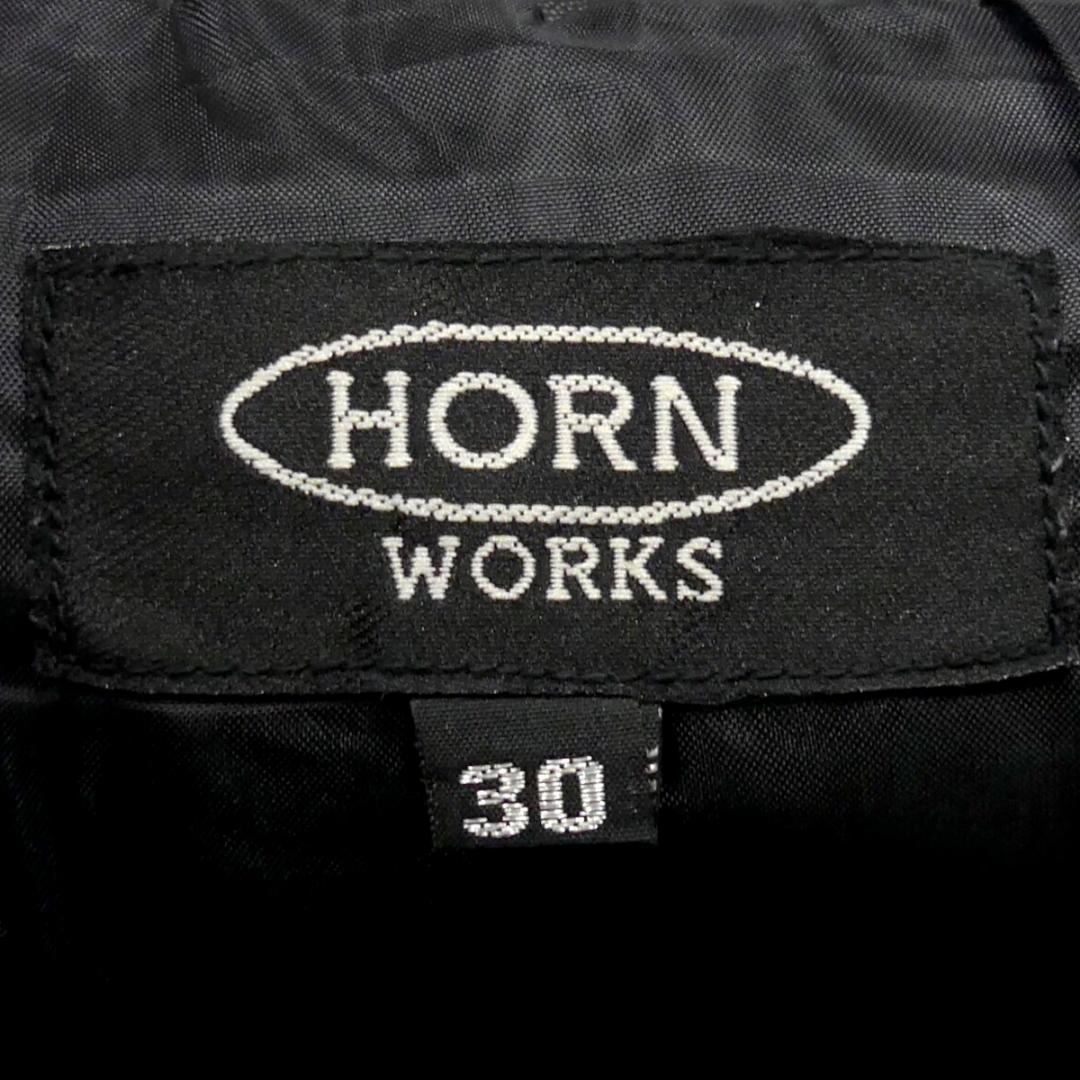 即決★HORN WORKS★W30 レザーパンツ ホーンワークス メンズ 黒 本革 ライダースパンツ 本皮 パンクロック ライディング ツーリング