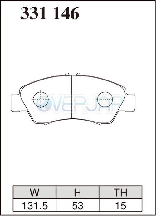 Z331146 DIXCEL Zタイプ ブレーキパッド フロント左右セット ホンダ フィットアリア GD7/GD9 2002/11～ 1300～1500_画像2