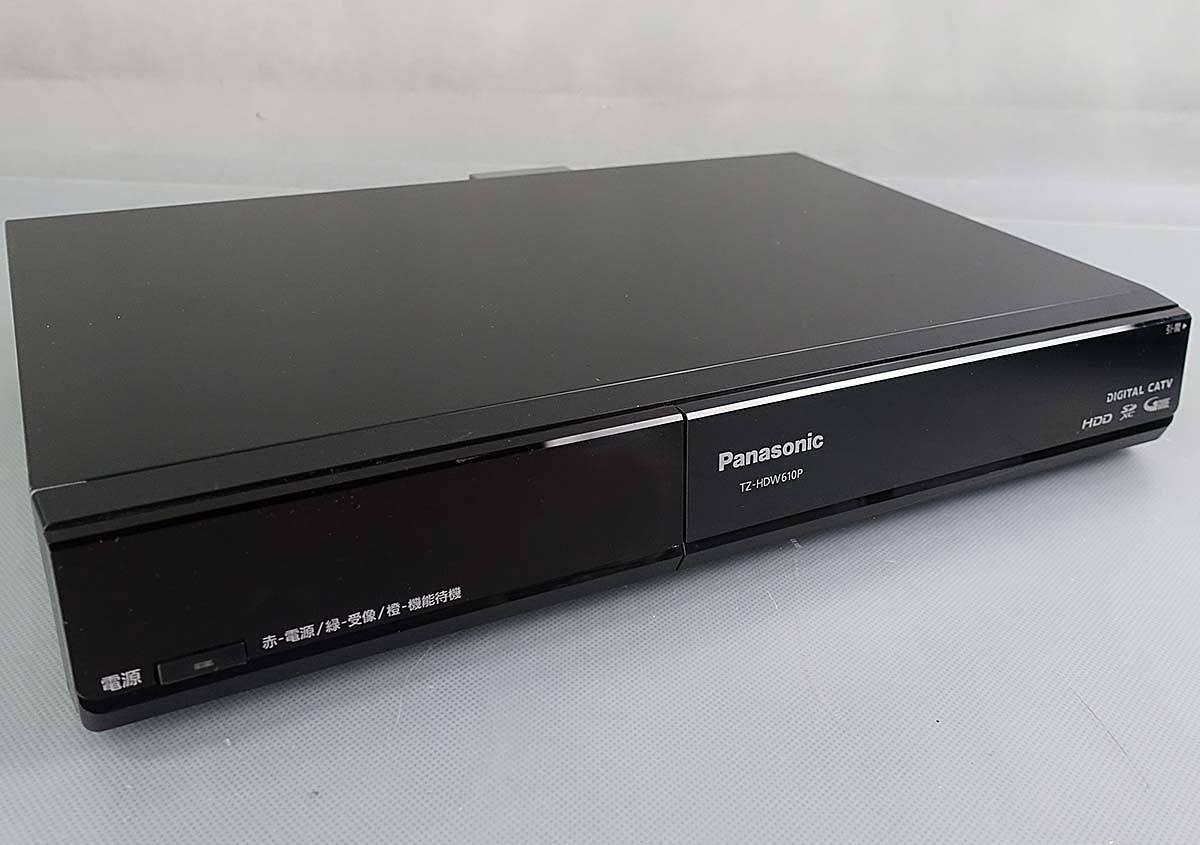 ★HDMIケーブル付 CATV STB 録画OK Panasonic TZ-HDW610P HDD500GB内蔵 セットトップボックス 地デジチューナー パナソニック S081601_画像2