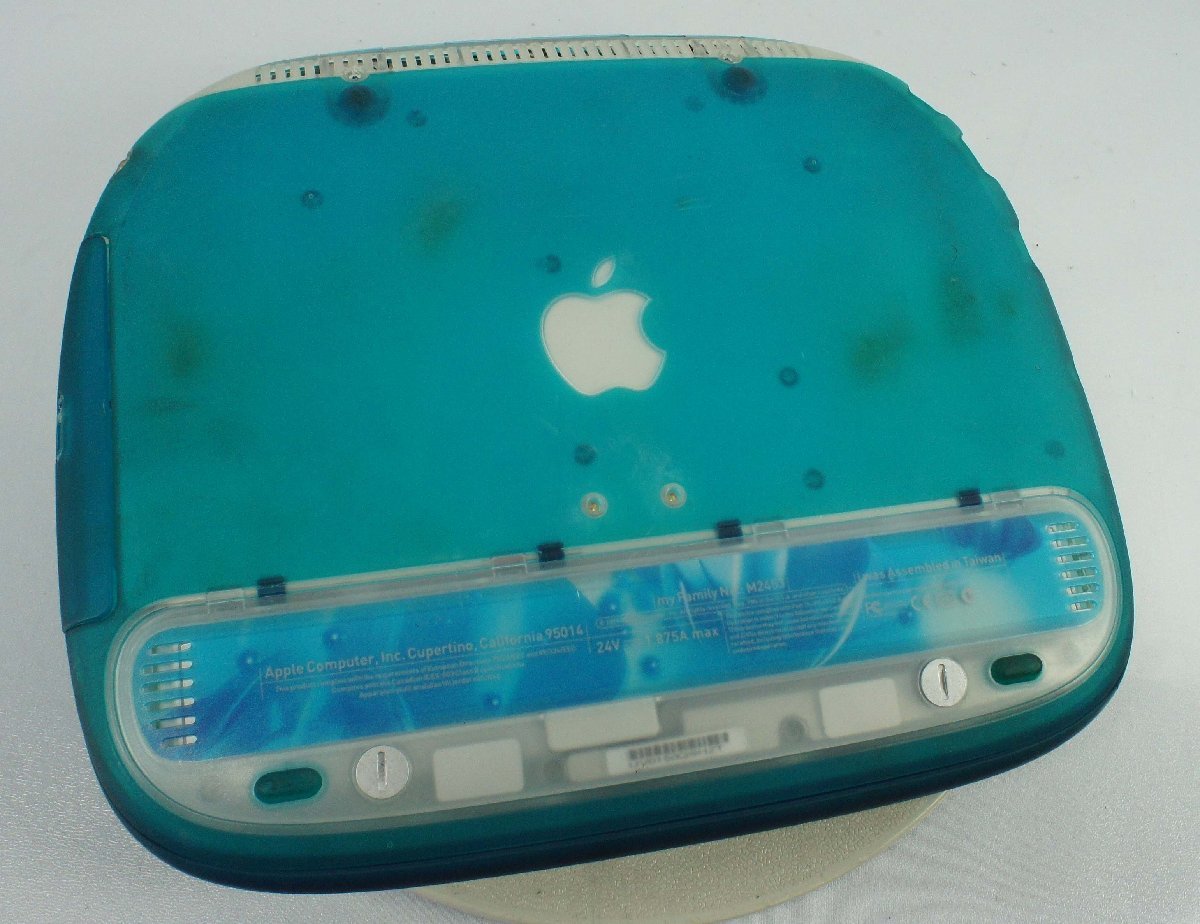 ジャンク扱い レトロ 希少 レア クラムシェル ブルー iBook G3 M2453 ノート PC パソコン machintosh mac アップル S081803_画像6