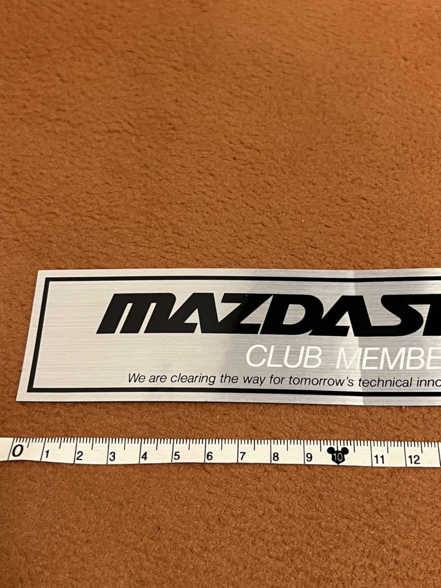 日本国内　正規品　当時物　本物　非売品　MAZDA SPEED CLUB MEMBERS　マツダスピード　クラブメンバーズ ステッカー 希少 レア　SA FC FD_画像2