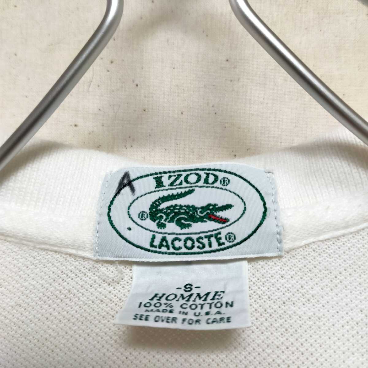 古着　izod lacoste　半袖ポロシャツ　ヴィンテージ　80s　90s　アメリカ製_画像6