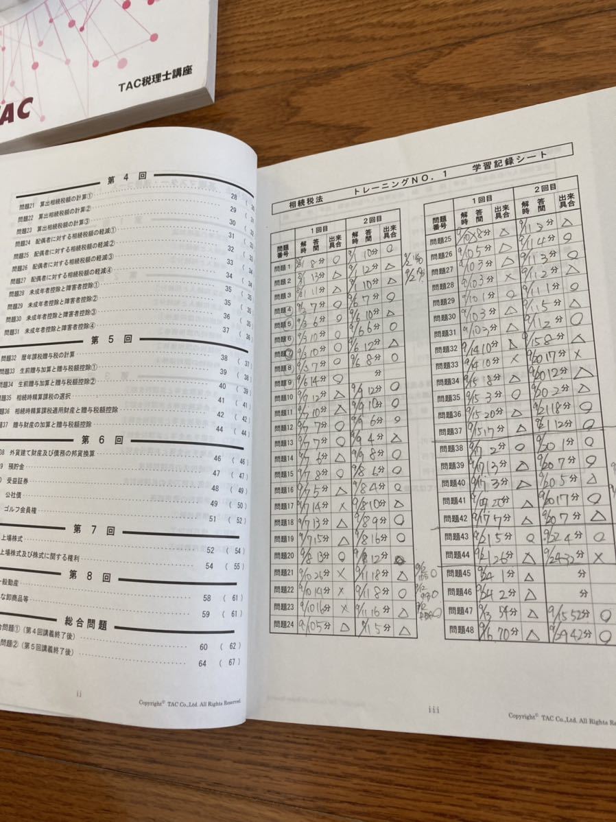 ほぼ未使用】TAC税理士 22年相続税 基礎マスター・上級・直前対策・22