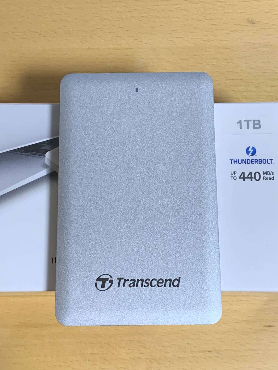 ★ Transcend Storejet 500 for Mac TS1TSJM500 Thunderbolt接続 SSD 中古 ★_画像1