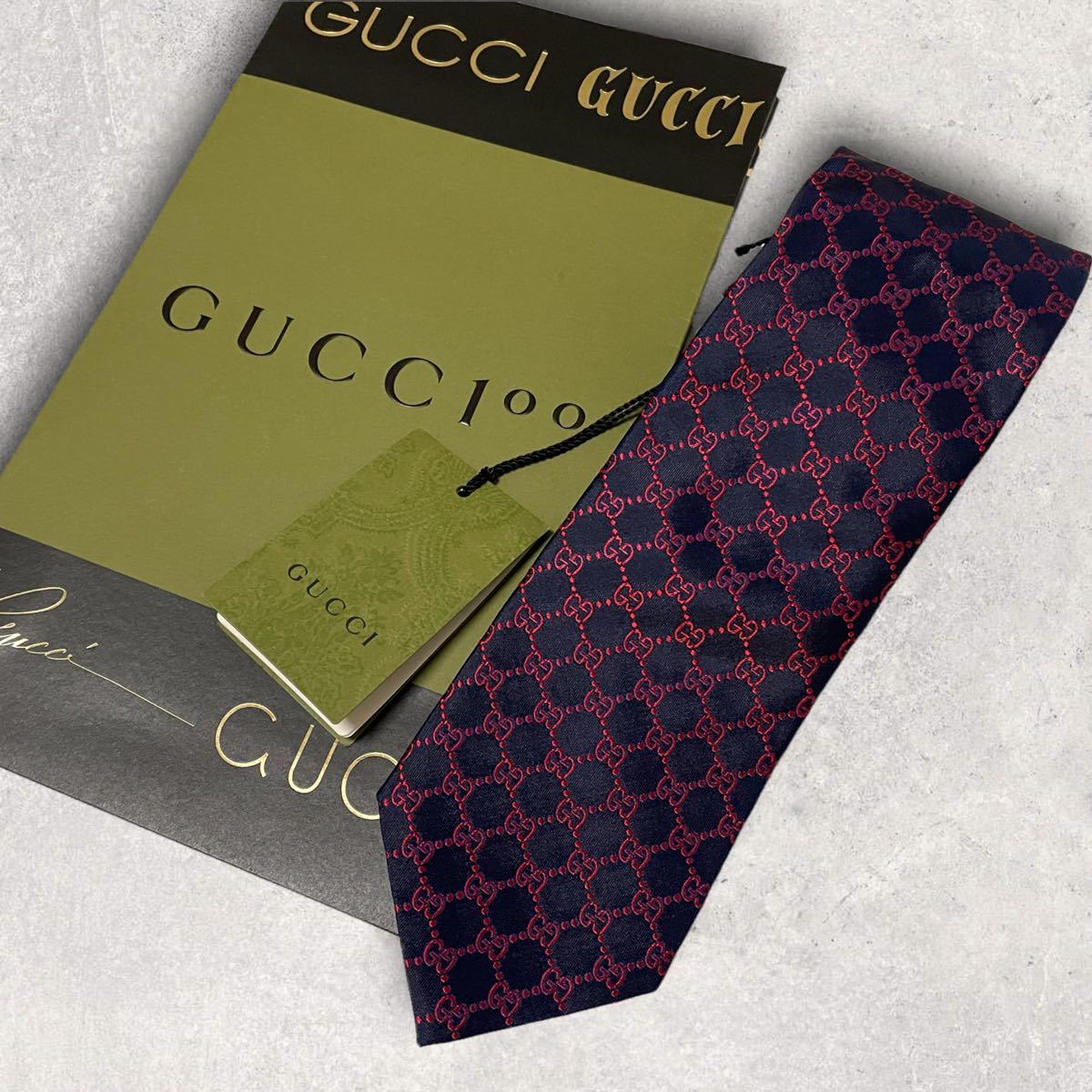 未使用 GUCCI ネクタイ gg柄 グッチ - library.iainponorogo.ac.id