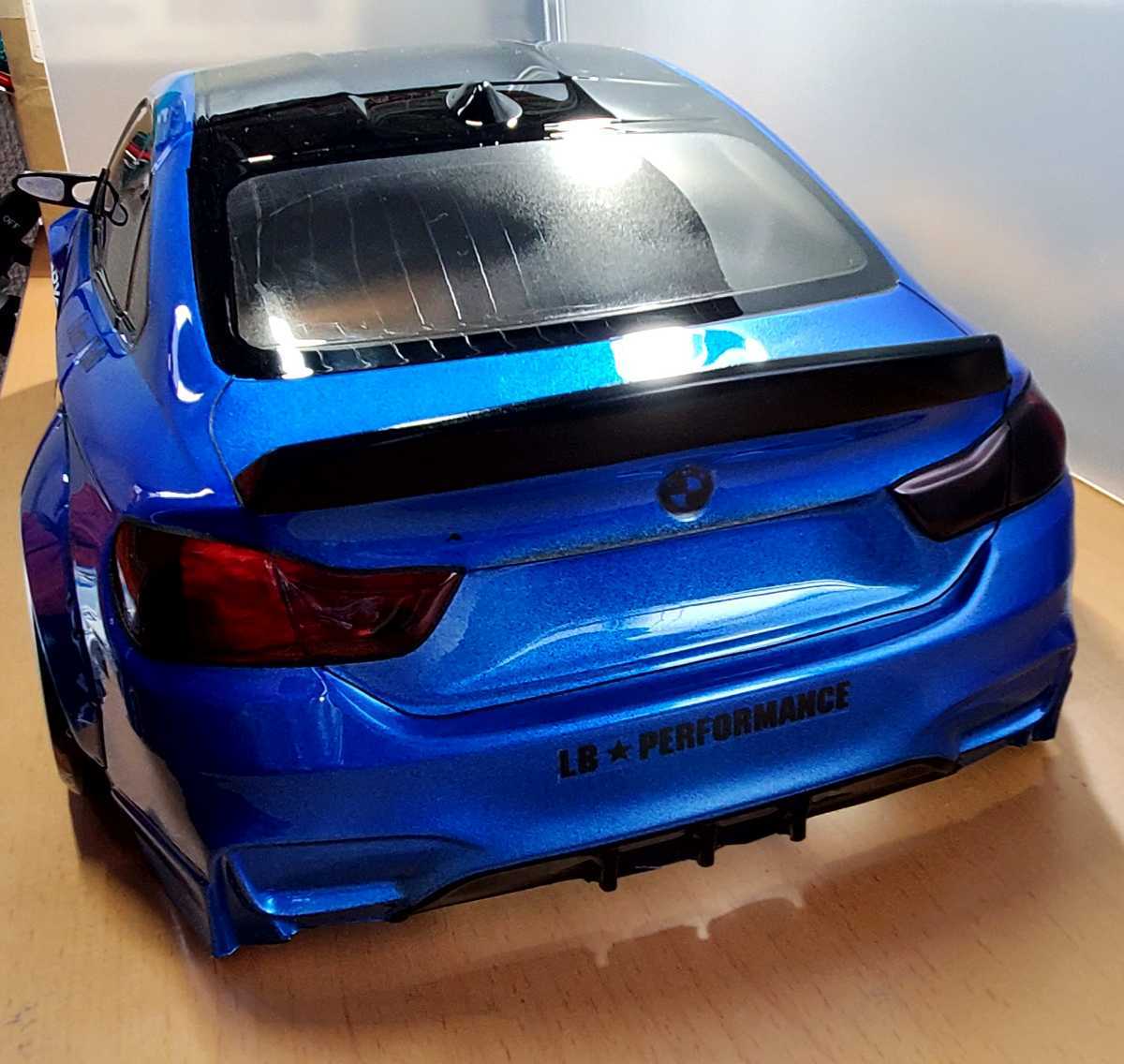3レーシング BMW M4 LB風 BDY-M4 メタリックブルー塗装済み 3レーシング BMW M4 LB風 BDY-M4 メタリックブルー塗装済み
