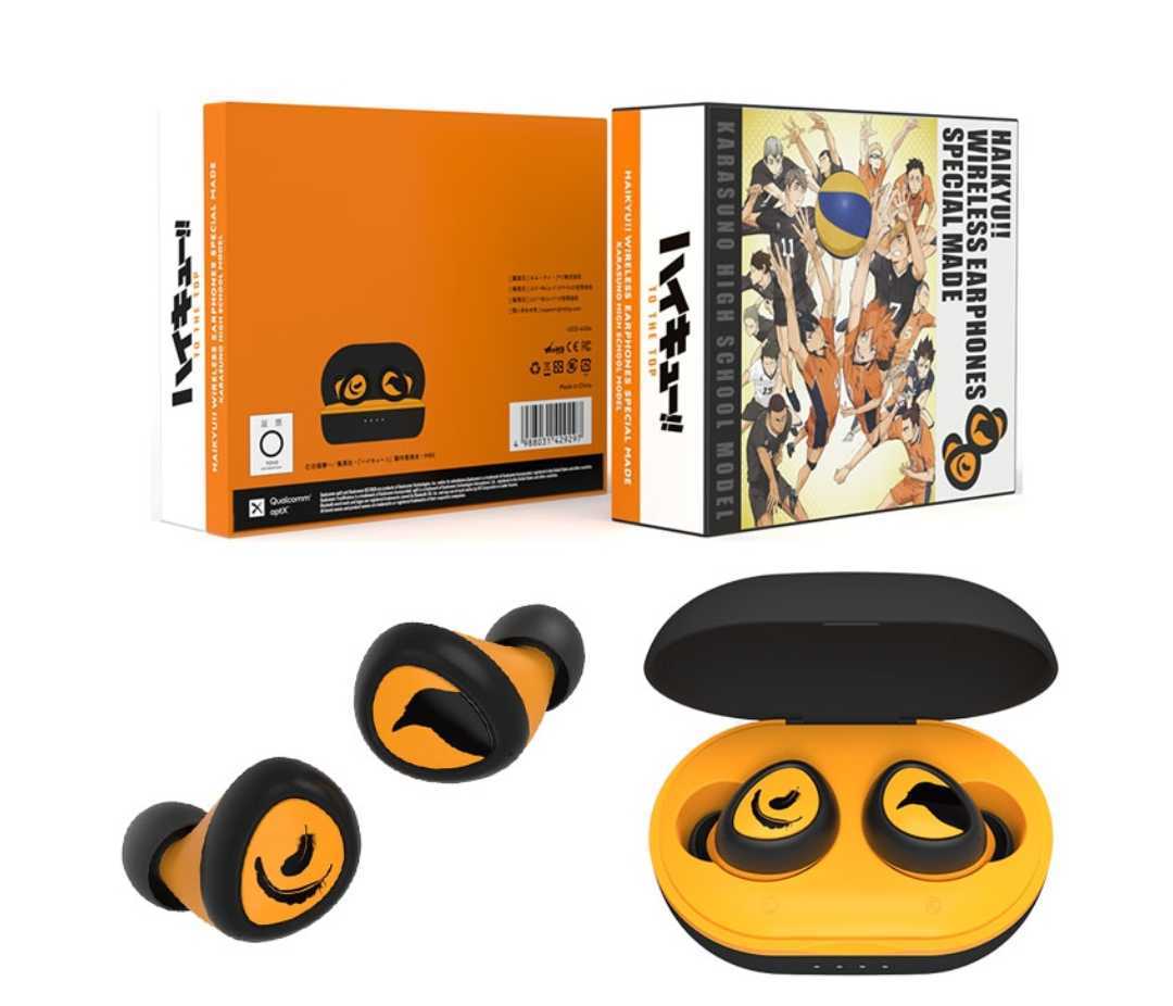 新品未開封 TRUE WIRELESS STEREO EARPHONES TVアニメ ハイキュー!! イヤフォン ワイヤレスイヤフォン 送料無料 JUMP