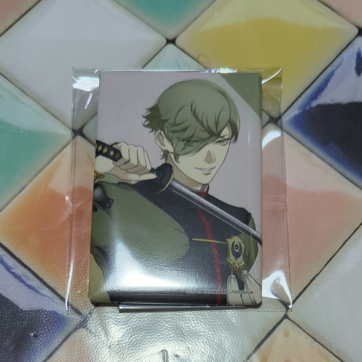 刀剣乱舞 スクエア缶バッジ 鶯丸