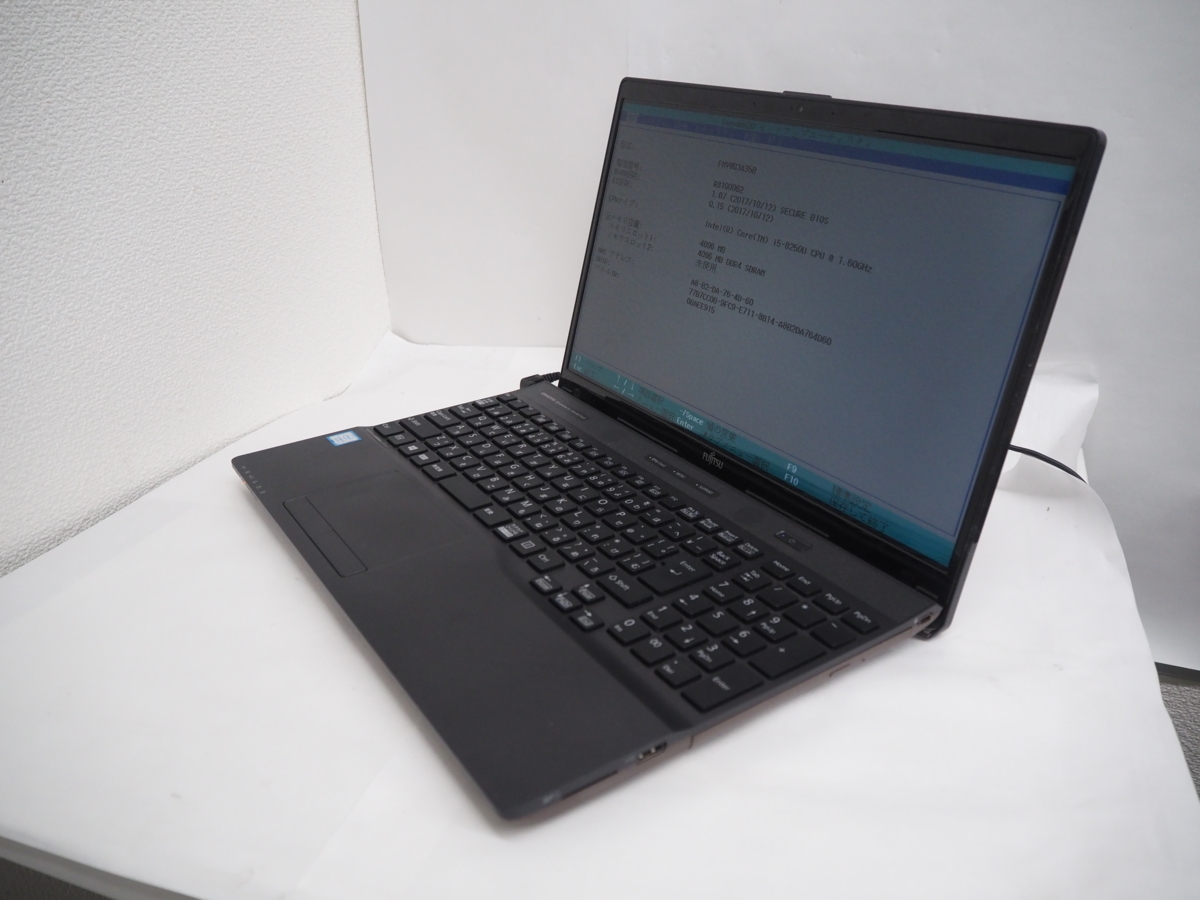 ハード王】富士通 LIFEBOOK WA3/B3 /Corei3-8250U/4GB/ストレージ無