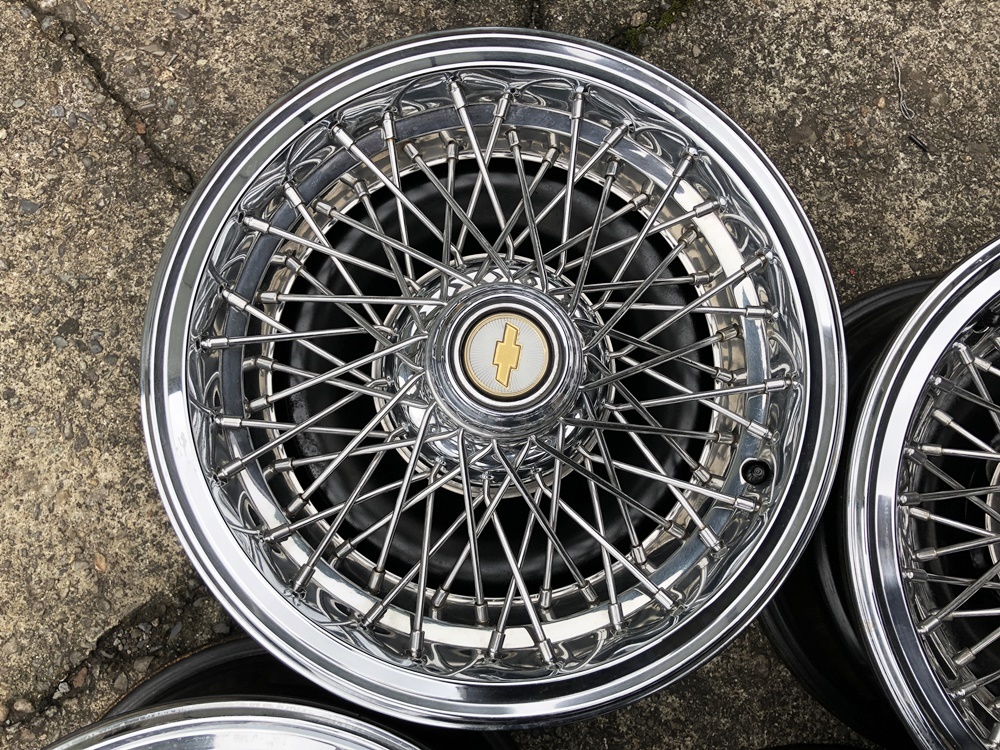 希少 シボレー 純正 15インチ ホイール&キャップ PCD127 希少 シボレー 純正 15インチ ホイール&キャップ PCD127
