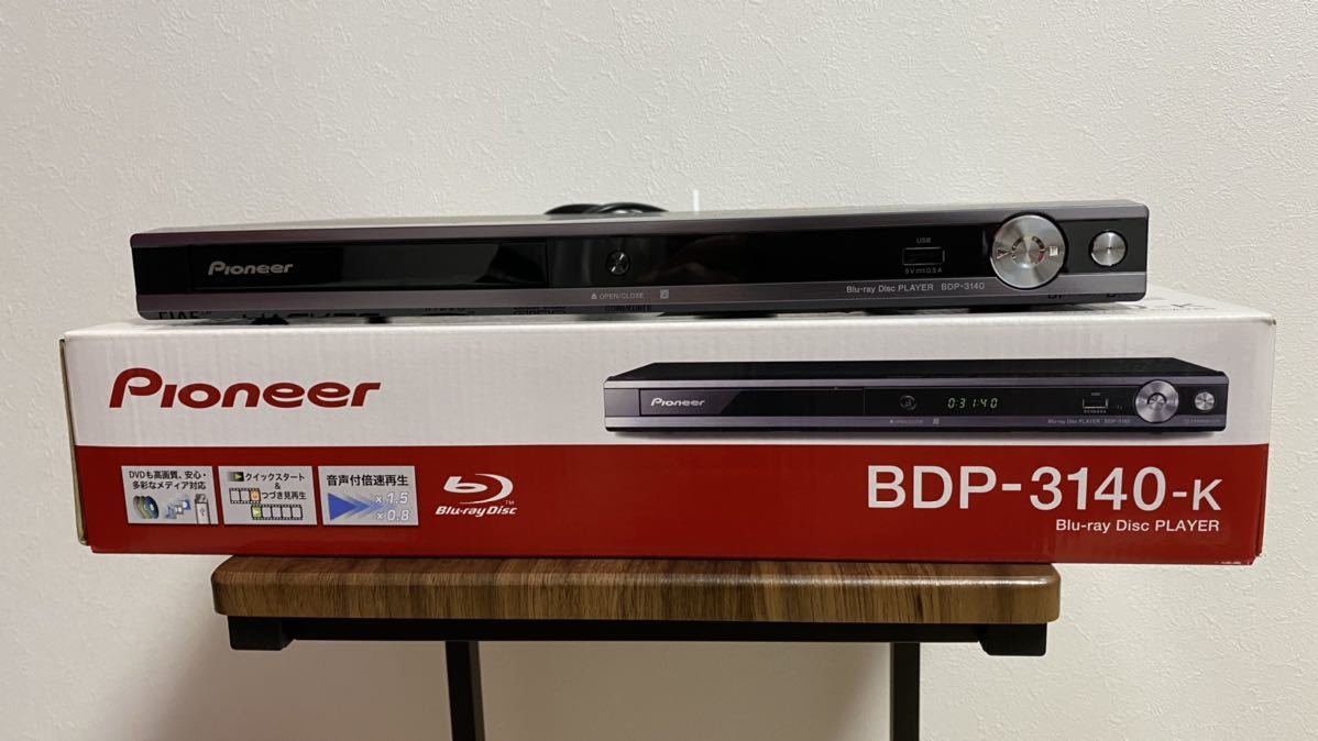 Pioneer パイオニア ブルーレイプレーヤー BDP-3140-K （ブラック）