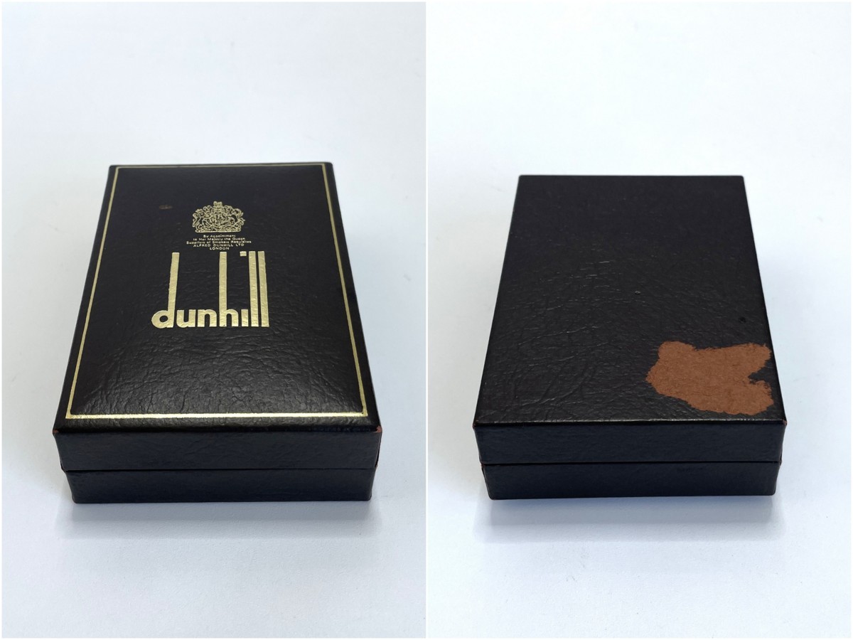 特別セール！美品 dunhill ダンヒル ローラー ガスライター ビンテージ スイス製 ブラック×ゴールド 箱付き 喫煙グッズ 質屋の質セブン_画像10