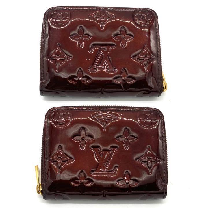 ルイヴィトン LOUIS VUITTON ヴェルニ モノグラム ジッピーコイン パース 小銭入れ コンパクト ウォレット 財布 人気 定番 ルージュ