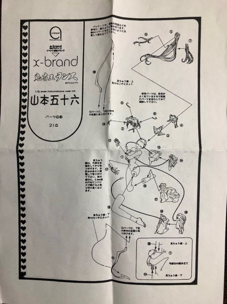 ボークス X-BRAND 1/6「 山本五十六」 ガレージキット鬼畜王 ボークス X-BRAND 1/6「 山本五十六」 ガレージキット鬼畜王