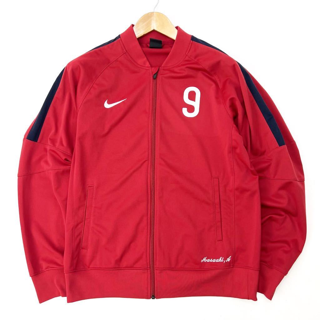  Nike * NIKE * Japanese cedar average industry high school soccer part jersey jersey red name embroidery L soccer football OB. person also!#S269