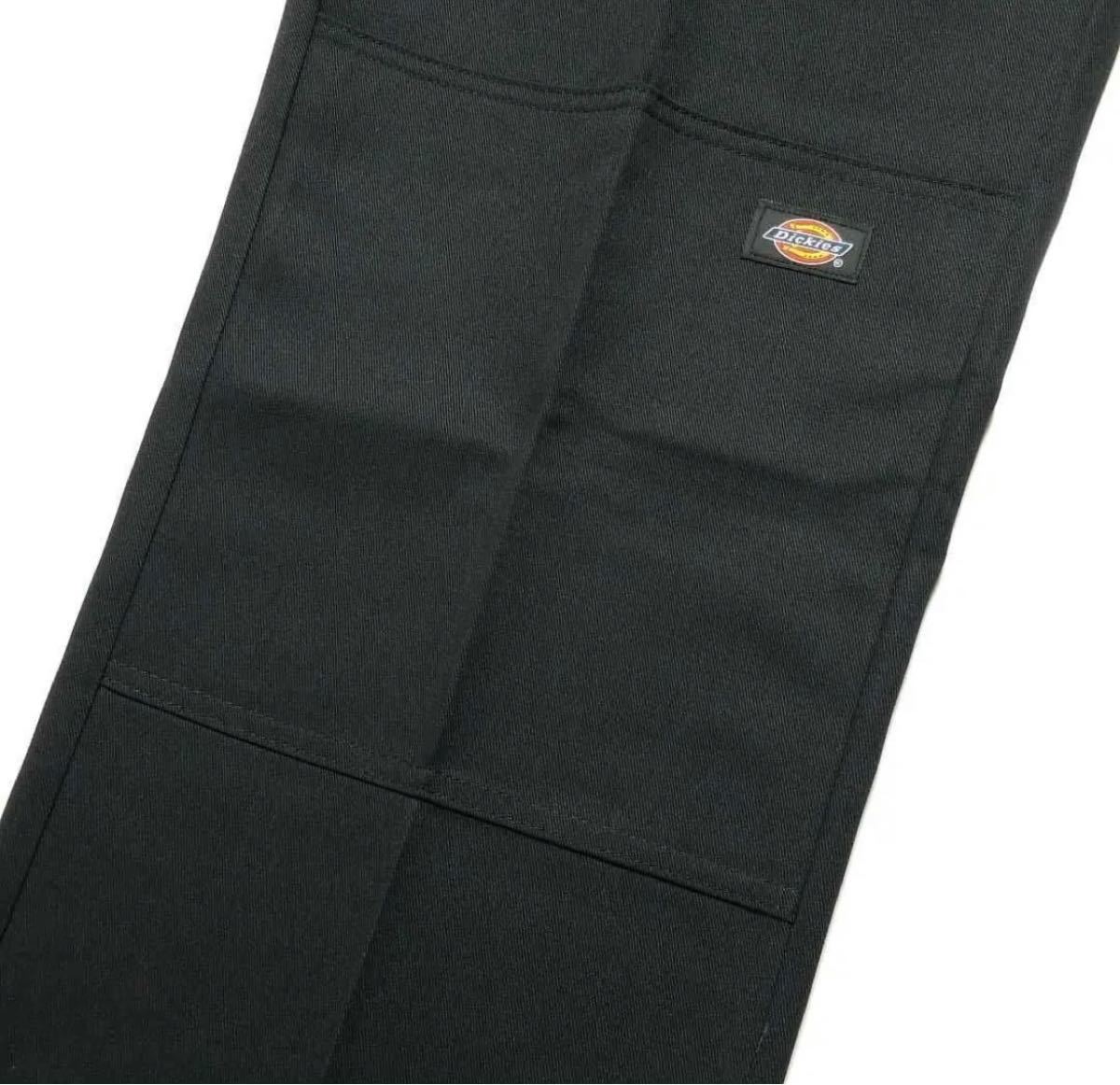 31×30【新品】ディッキーズ ダブルニー ワークパンツW31×L30ブラック