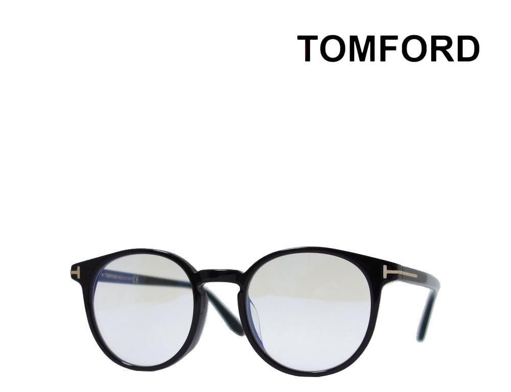 [TOM FORD] Tom Ford glasses frame TF5796-K-B/V 001 black Asian fitsuto blue light cut lens attaching domestic regular goods 