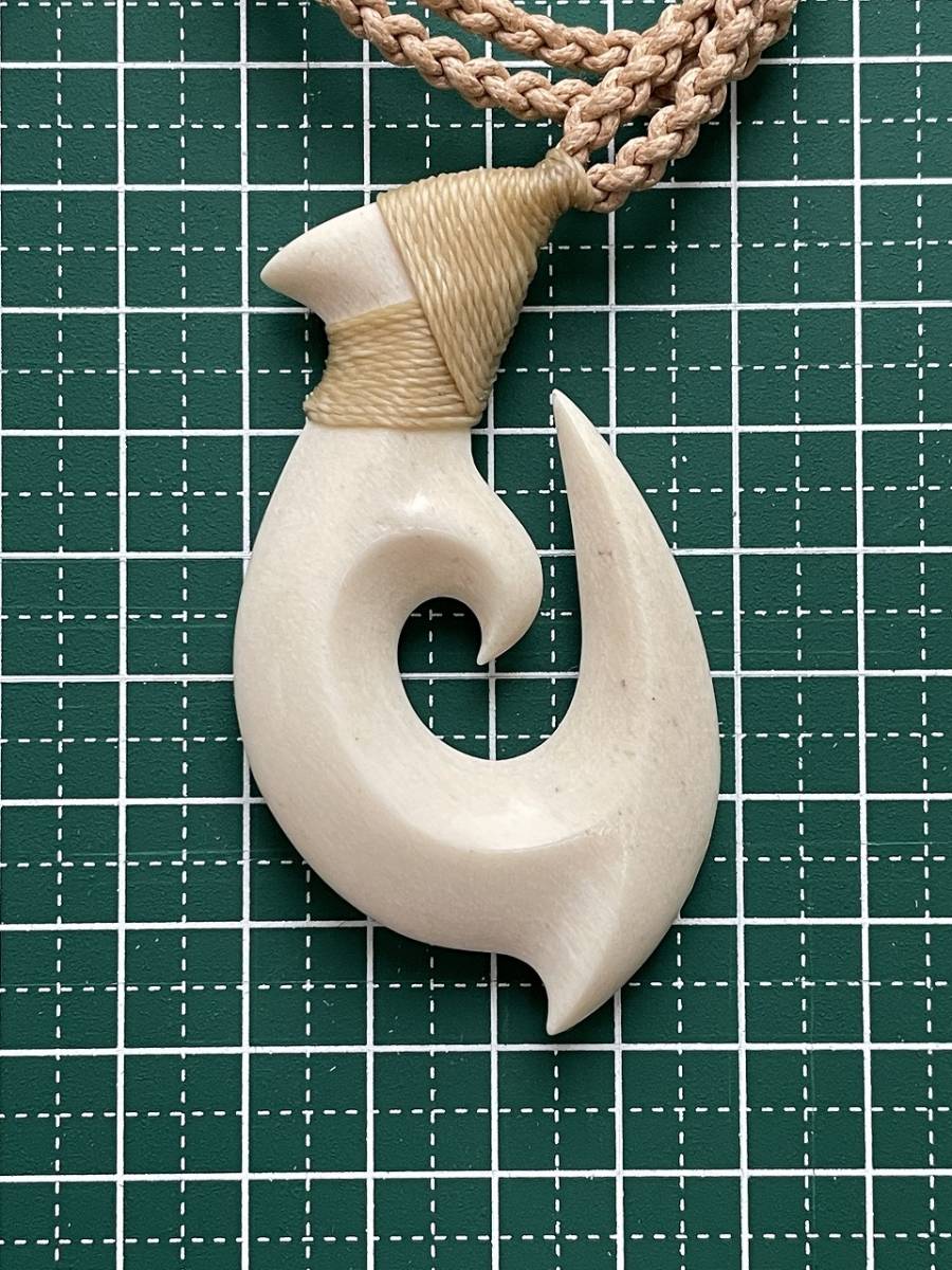 希少素材!マッコウクジラ 鯨 骨 ボーンカービング ハワイアン