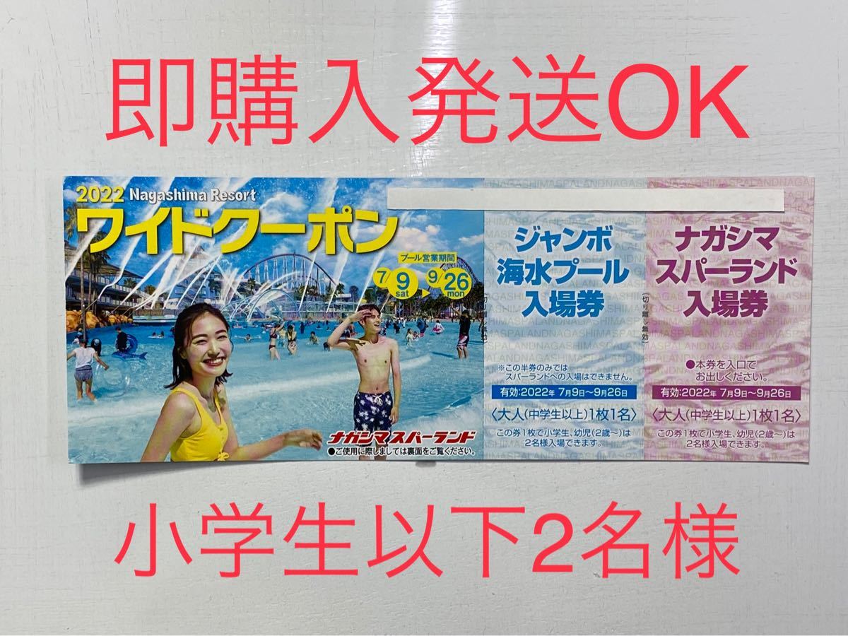 ナガシマ スパーランド 入場券1枚 長島 ジャンボ海水プール 入場券1枚