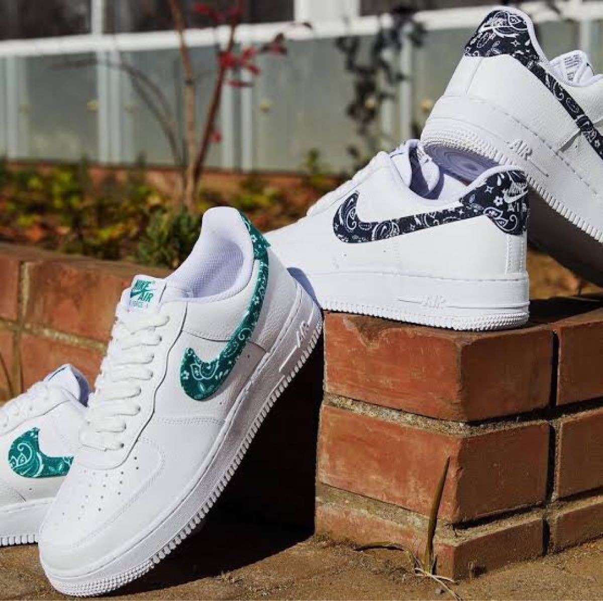 Nike Air Force 1 ESS グリーン 24.5cm-