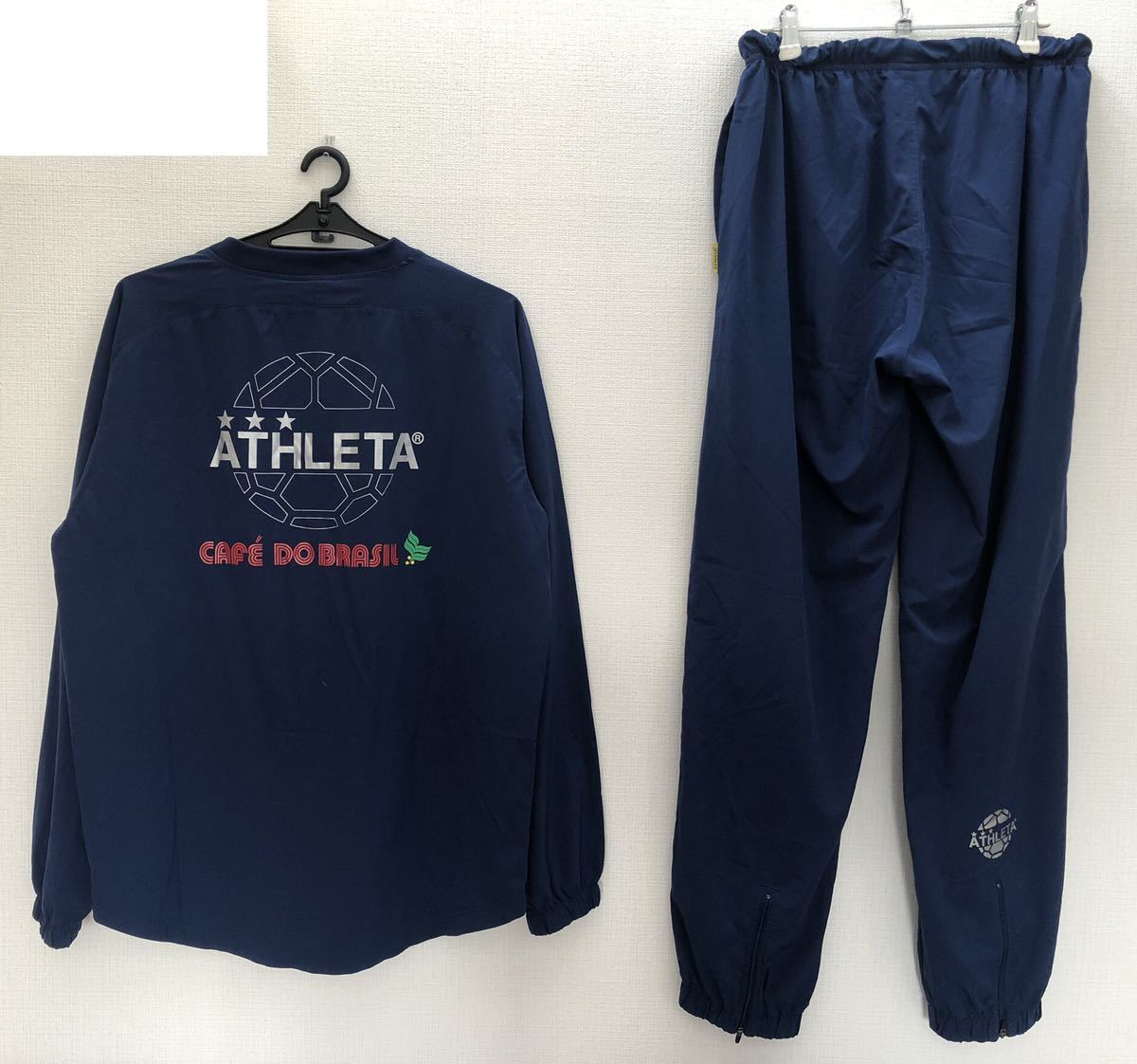 ATHLETA（アスレタ） トレーニングピステスーツ/上下セット（ネイビー）☆Lサイズ（220418）_画像2