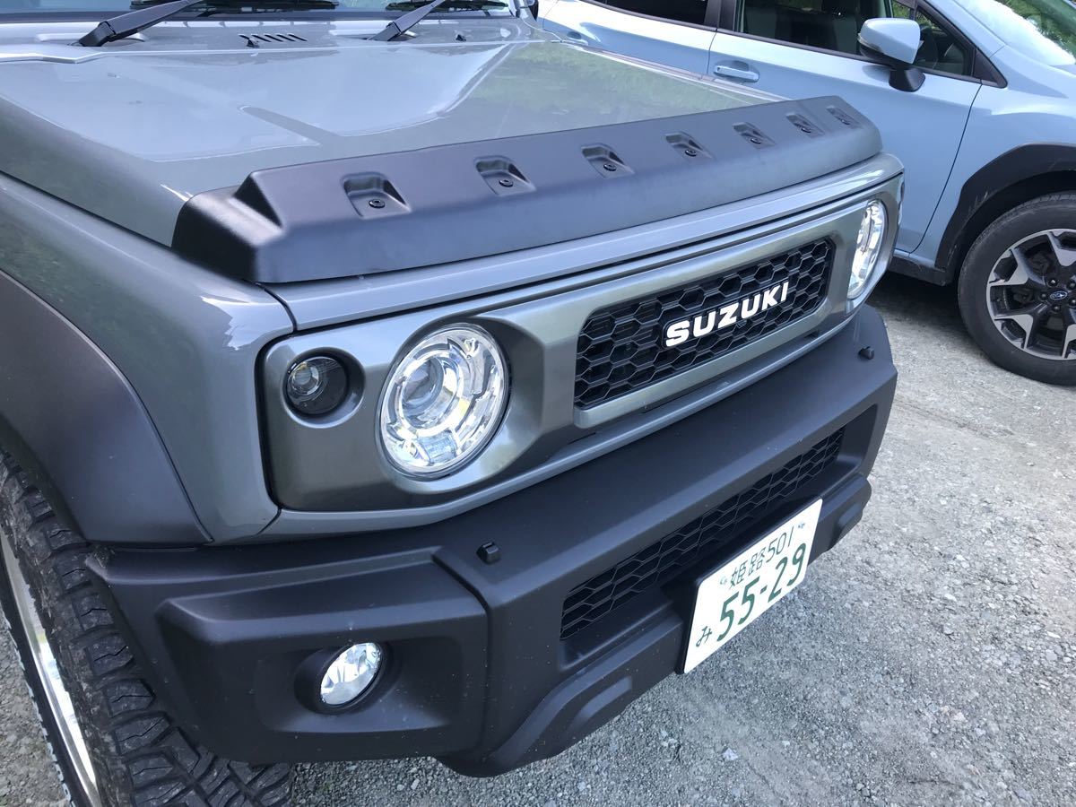 JB23ジムニー用 バグガード ディフレクターボンネットグリル一体型