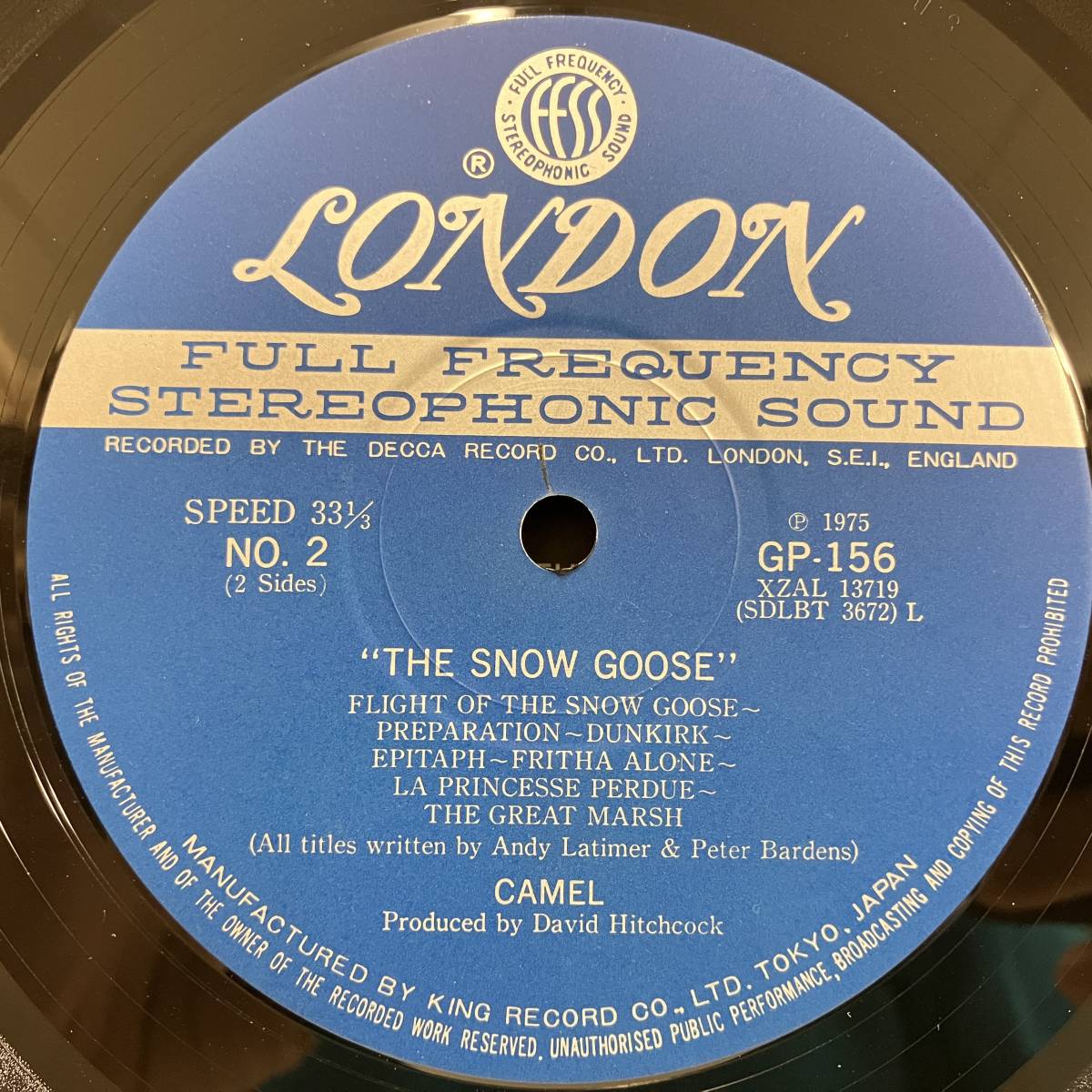 ★231016即決 Camel / The Snow Goose 日本盤 KING GP156 Andrew Latimer 帯ナシ、ライナー付き。_画像3