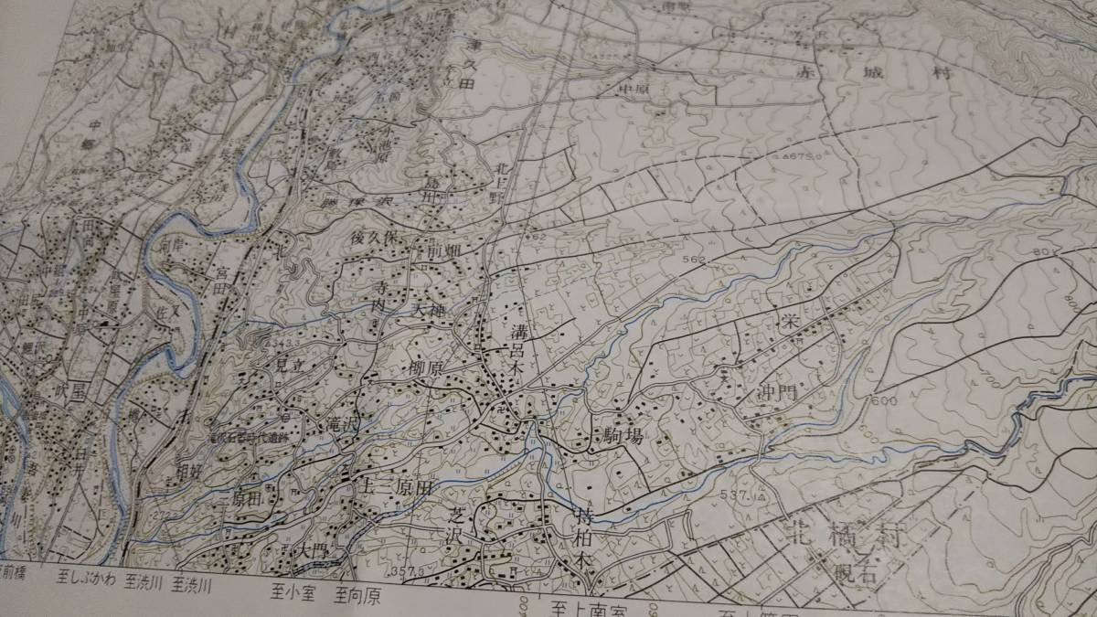 古地図 　沼田　群馬県　　地図　地形図　資料　46×57cm　　明治41年測量　　昭47年印刷　発行　A　_画像4