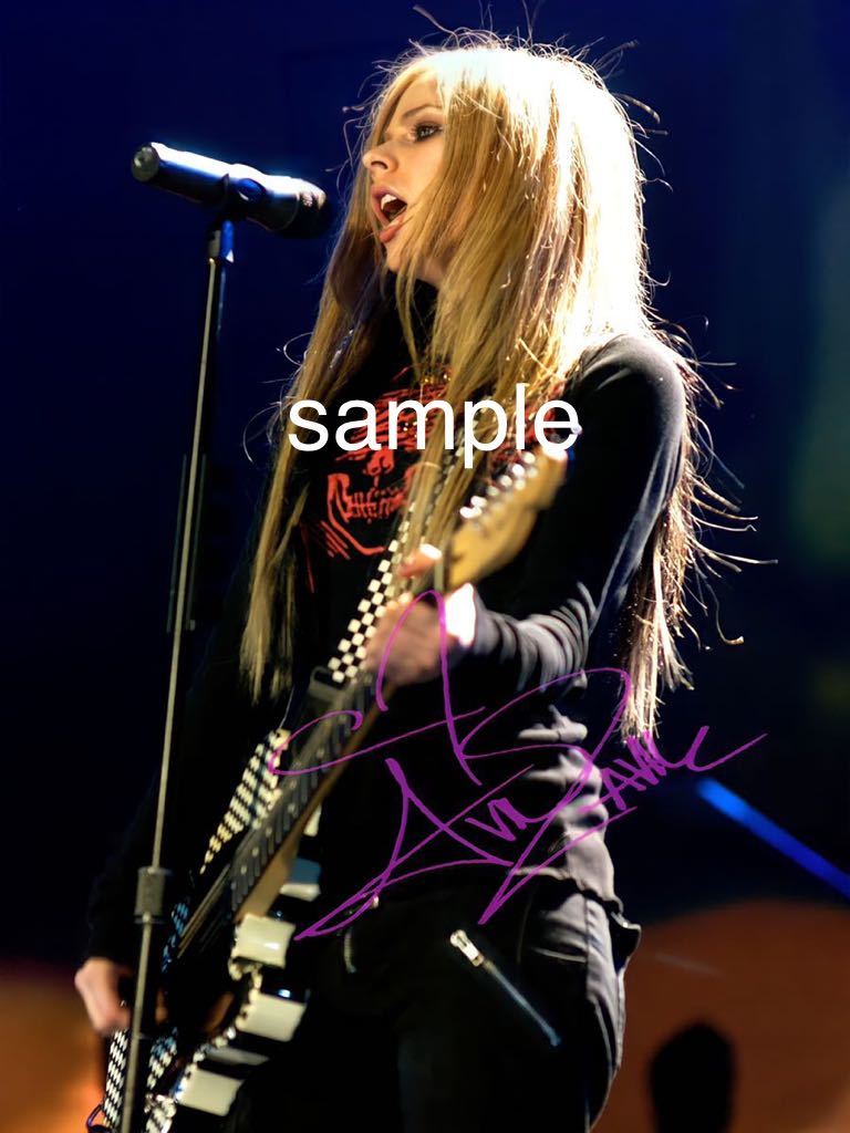 送料無料】アヴリル・ラヴィーン Avril Lavigne 高画質 サイン ポート