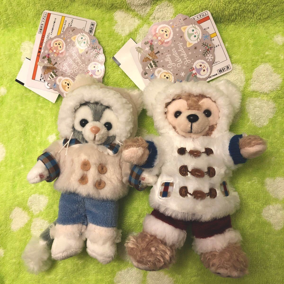 ウィンターホリデー ぬいぐるみバッジ ダッフィー シェリーメイ ウィンターホリデー ぬいぐるみバッジ ダッフィー シェリーメイ