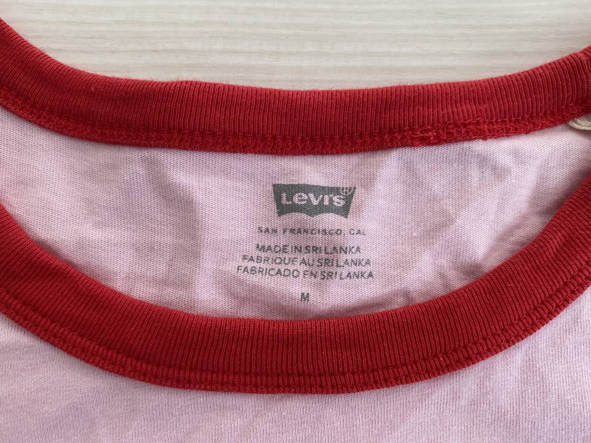 ★リーバイス Levis レディース ピンク/赤 Tシャツ Mサイズ 人気★_画像3