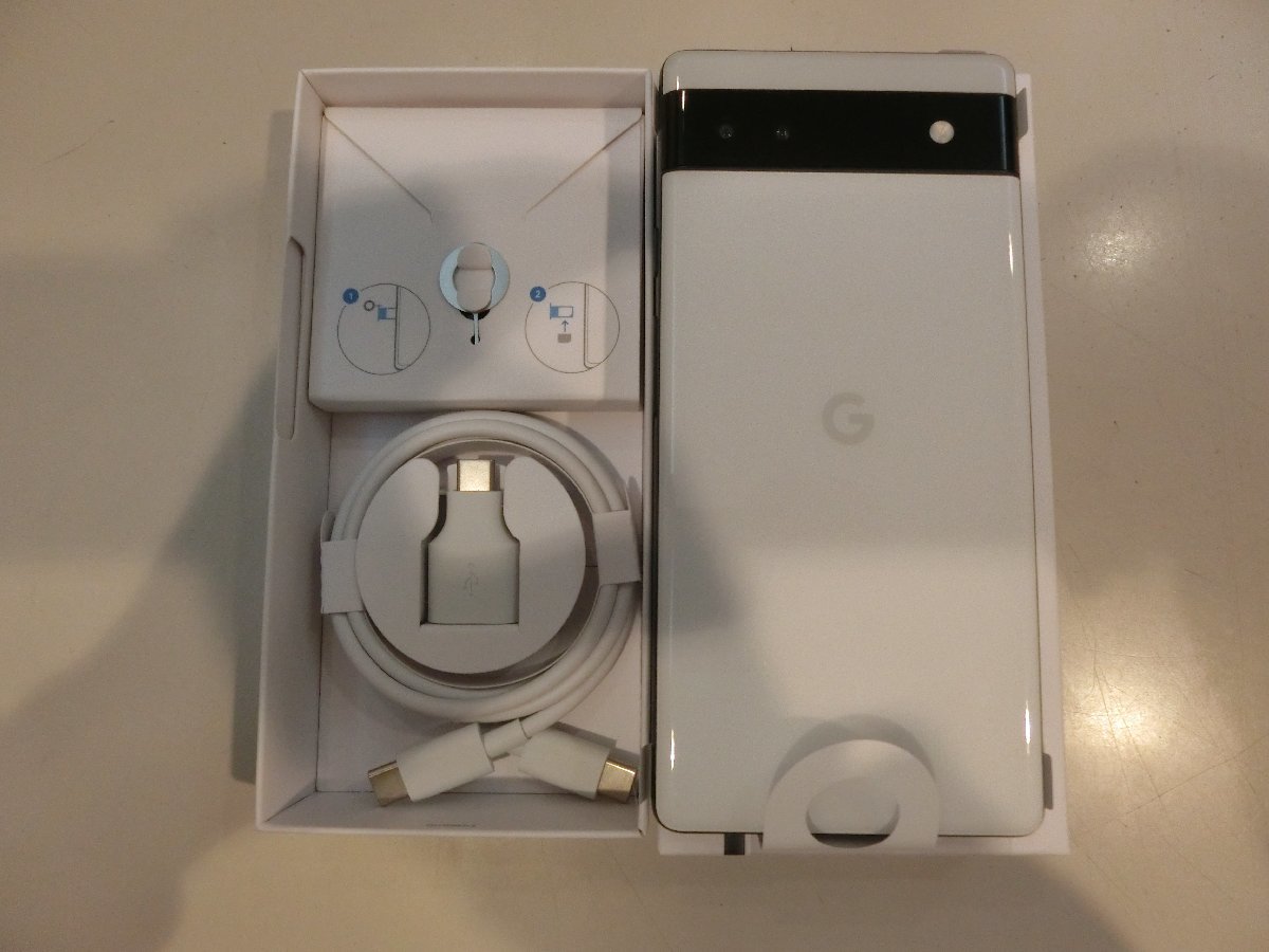 SIMフリー☆au ○判定 Google Pixel 6a 128GB ホワイト 新品未使用品