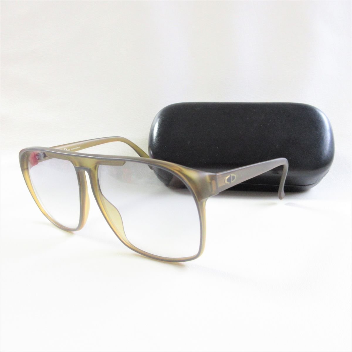 美品 ヴィンテージ Christian Dior MONSIEUR クリスチャンディオールムッシュ サングラス メガネ 眼鏡 アイウェア 2152 20 茶 ブラウン 074