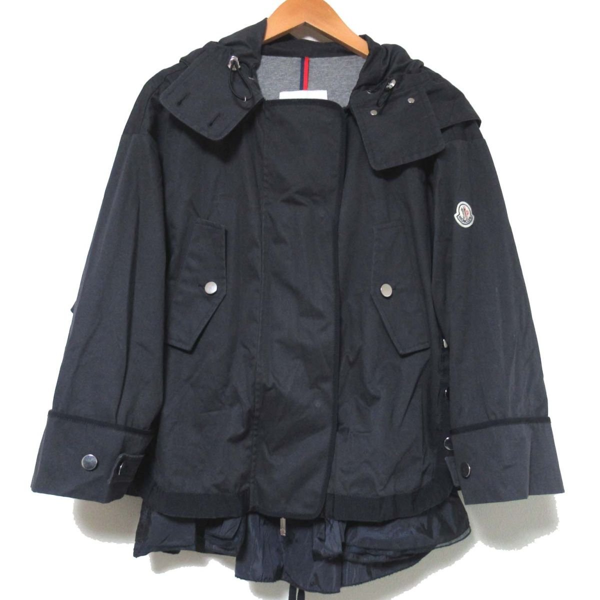 美品 希少モデル MONCLER モンクレール GIVRE 裾フリル フーディー