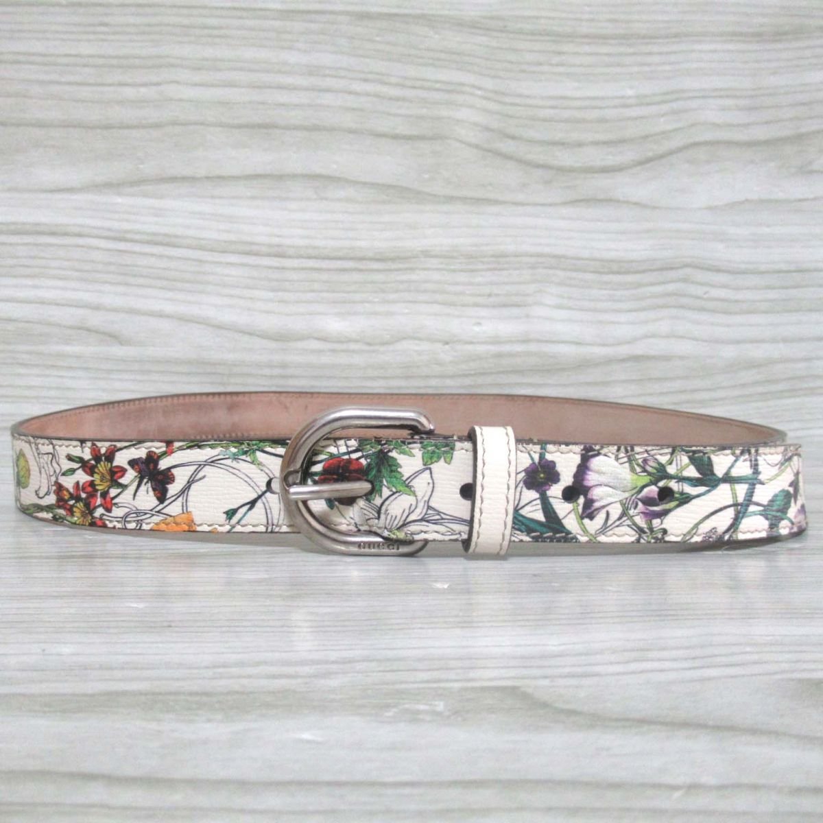 美品 ミケーレ GUCCI グッチ 337125 AQ11N 525040 フローラプリント