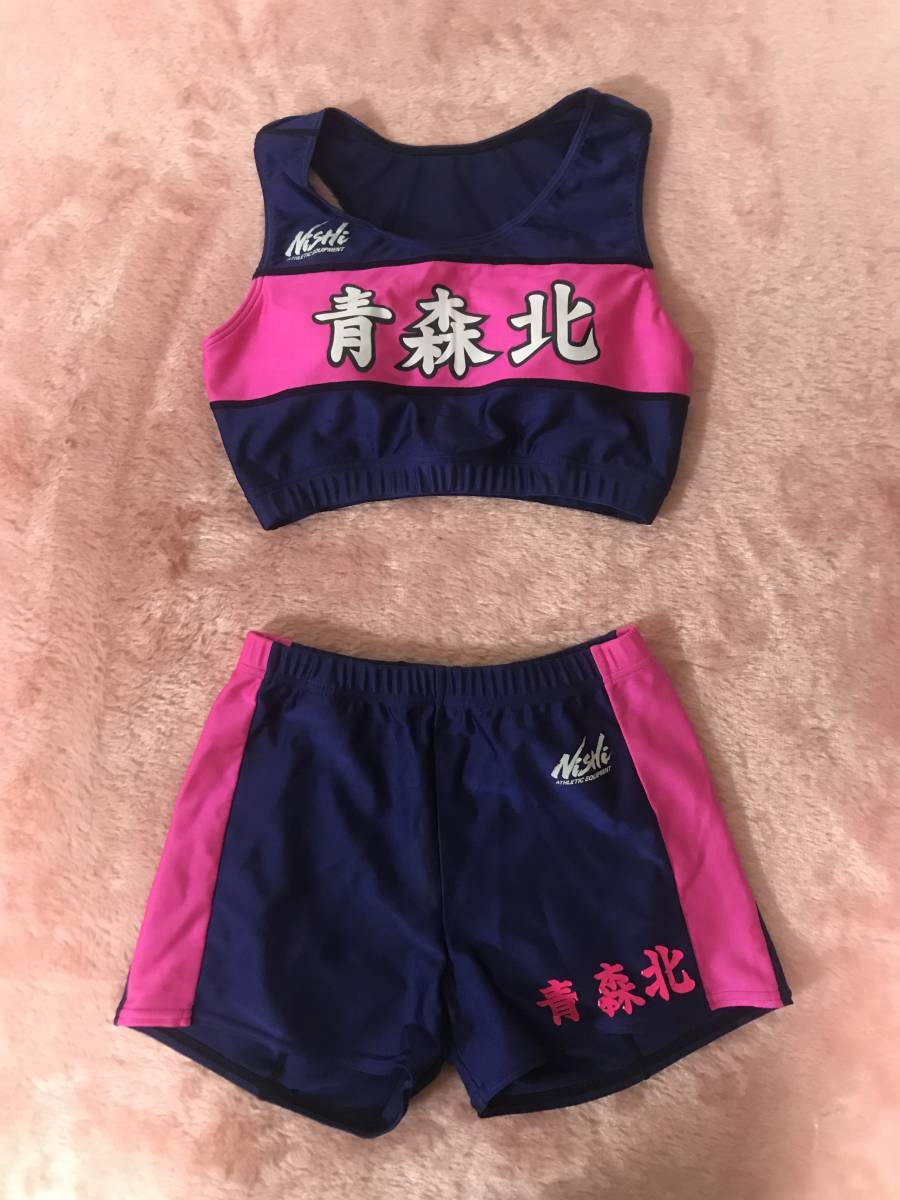 青森県立青森北高校 陸上部女子 セパレートユニフォーム 青森県立青森北高校 陸上部女子 セパレートユニフォーム